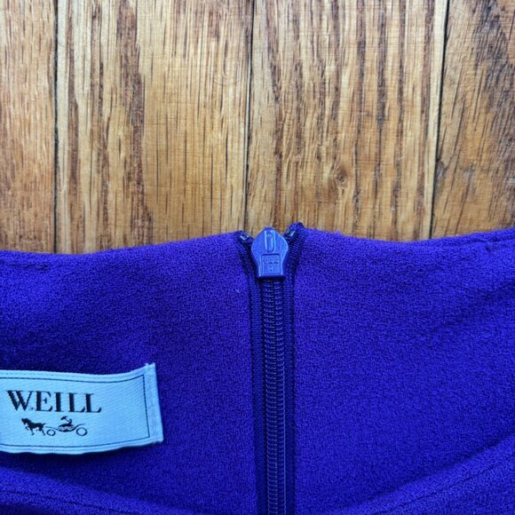 Designer Weill Purply/Blue Women's Dress - Picture 6 of 12